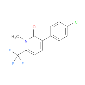 2(1H)-Pyridinone, 3-(4-chlorophenyl)-1-methyl-6-(trifluoromethyl)-
