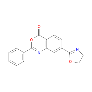 4H-3,1-Benzoxazin-4-one, 7-(4,5-dihydro-2-oxazolyl)-2-phenyl-