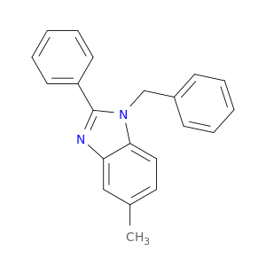 1H-Benzimidazole, 5-methyl-2-phenyl-1-(phenylmethyl)-