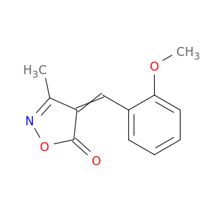 5(4H)-Isoxazolone, 4-[(2-methoxyphenyl)methylene]-3-methyl-