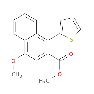 2-Naphthalenecarboxylic acid, 4-methoxy-1-(2-thienyl)-, methyl ester