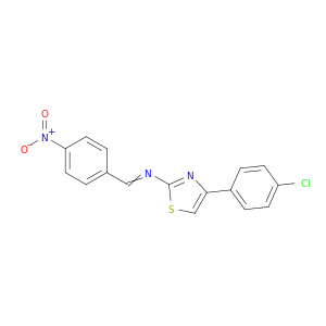 2-Thiazolamine, 4-(4-chlorophenyl)-N-[(4-nitrophenyl)methylene]-