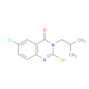 6-Chloro-3-(2-Methylpropyl)-2-Sulfanyl-3,4-Dihydroquinazolin-4-One