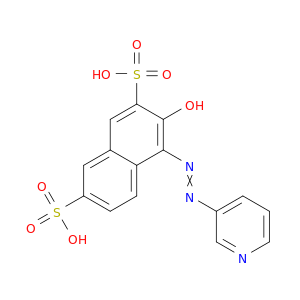 2,7-Naphthalenedisulfonic acid, 3-hydroxy-4-(3-pyridinylazo)-