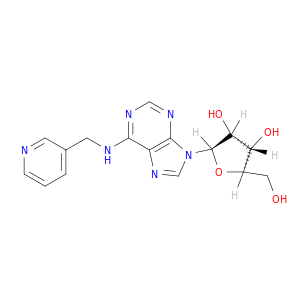 (2R,3S,4R,5R)-2-(Hydroxymethyl)-5-(6-((pyridin-3-ylmethyl)amino)-9H-purin-9-yl)tetrahydrofuran-3,4-diol