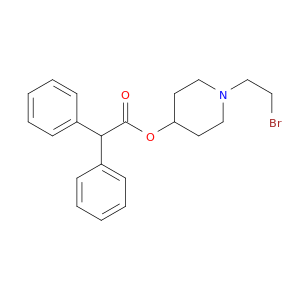 Benzeneacetic acid, a-phenyl-,1-(2-bromoethyl)-4-piperidinyl ester