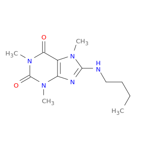 1H-Purine-2,6-dione,8-(butylamino)-3,7-dihydro-1,3,7-trimethyl-