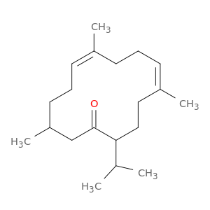 5,9-Cyclotetradecadien-1-one, 5,9,13-trimethyl-2-(1-methylethyl)-