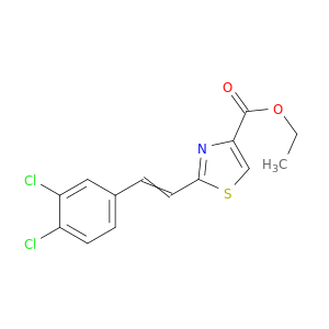 4-Thiazolecarboxylic acid, 2-[2-(3,4-dichlorophenyl)ethenyl]-, ethyl ester