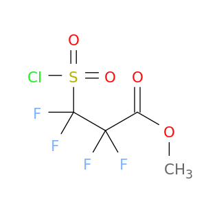 Propanoic acid, 3-(chlorosulfonyl)-2,2,3,3-tetrafluoro-, methyl ester