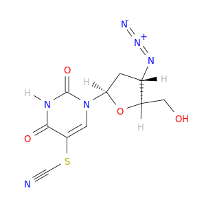 Uridine,3'-azido-2',3'-dideoxy-5-thiocyanato-