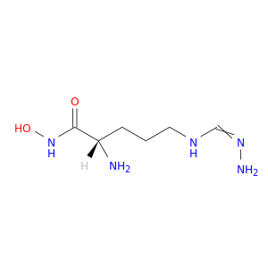 Pentanamide, 2-amino-5-[(aminoiminomethyl)amino]-N-hydroxy-, (2S)-