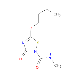 1,2,4-Thiadiazole-2(3H)-carboxamide, 5-butoxy-N-methyl-3-oxo-