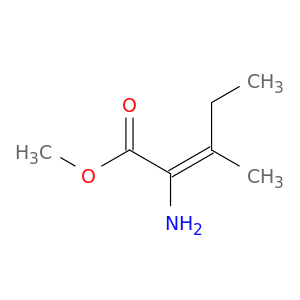2-Pentenoic acid, 2-amino-3-methyl-, methyl ester, (E)-