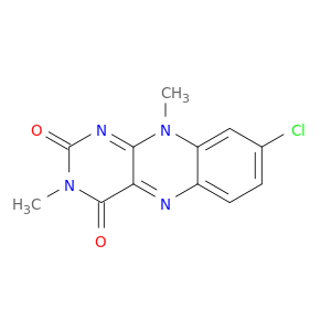 Benzo[g]pteridine-2,4(3H,10H)-dione, 8-chloro-3,10-dimethyl-
