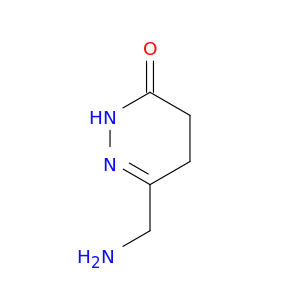 3(2H)-Pyridazinone, 6-(aminomethyl)-4,5-dihydro-