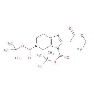 Di-Tert-Butyl 2-(2-Ethoxy-2-Oxoethyl)-6,7-Dihydro-3H-Imidazo[4,5-C]Pyridine-3,5(4H)-Dicarboxylate