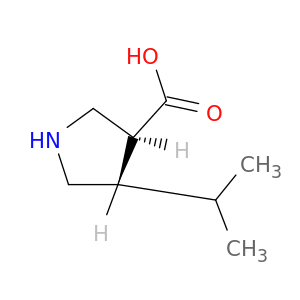 (3S,4S)-4-异丙基吡咯烷-3-羧酸