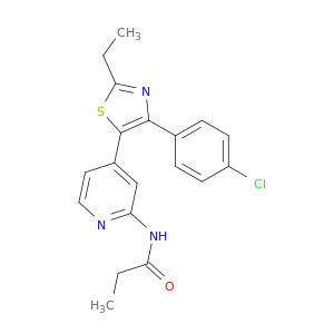 N-[4-[4-(4-CHLOROPHENYL)-2-ETHYL-1,3-THIAZOL-5-YL]-2-PYRIDYL]PROPIONAMIDE