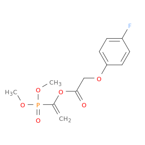 Acetic acid, 2-(4-fluorophenoxy)-, 1-(dimethoxyphosphinyl)ethenyl ester