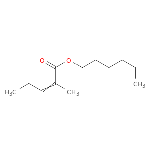 2-Pentenoic acid, 2-methyl-, hexyl ester