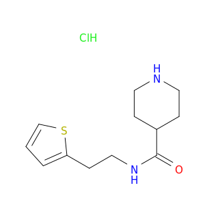 N-[2-(Thiophen-2-yl)ethyl]piperidine-4-carboxamide Hydrochloride