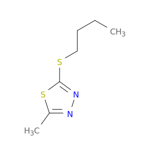 1,3,4-Thiadiazole, 2-(butylthio)-5-methyl-