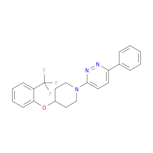 Pyridazine, 3-phenyl-6-[4-[2-(trifluoromethyl)phenoxy]-1-piperidinyl]-