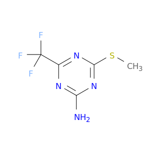 4-(methylsulfanyl)-6-(trifluoromethyl)-1,3,5-triazin-2-amine
