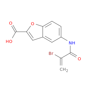 2-Benzofurancarboxylic acid, 5-[(2-bromo-1-oxo-2-propenyl)amino]-