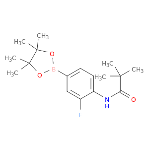 Propanamide, N-[2-fluoro-4-(4,4,5,5-tetramethyl-1,3,2-dioxaborolan-2-yl)phenyl]-2,2-dimethyl-