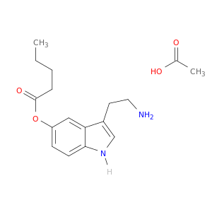 3-(2-aminoethyl)-1h-indol-5-yl pentanoate acetate(1:1)
