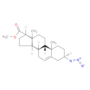 Androst-5-ene-17b-carboxylic acid, 3a-azido-, methyl ester (7CI,8CI)