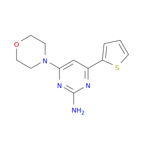 2-Pyrimidinamine, 4-(4-morpholinyl)-6-(2-thienyl)-