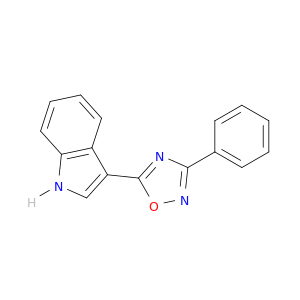 1H-Indole, 3-(3-phenyl-1,2,4-oxadiazol-5-yl)-
