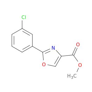4-Oxazolecarboxylic acid, 2-(3-chlorophenyl)-, methyl ester