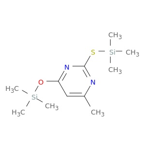 Pyrimidine, 4-methyl-6-[(trimethylsilyl)oxy]-2-[(trimethylsilyl)thio]-