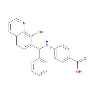 4-{[(8-hydroxyquinolin-7-yl)(phenyl)methyl]amino}benzoic acid