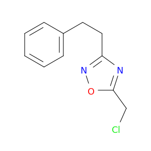 5-(chloromethyl)-3-(2-phenylethyl)-1,2,4-oxadiazole