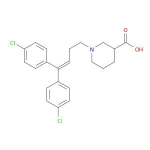 3-Piperidinecarboxylic acid, 1-[4,4-bis(4-chlorophenyl)-3-butenyl]-