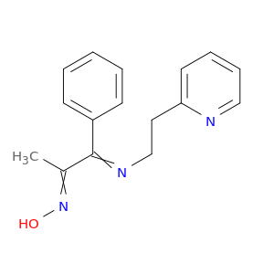 2-Propanone, 1-phenyl-1-[[2-(2-pyridinyl)ethyl]imino]-, oxime