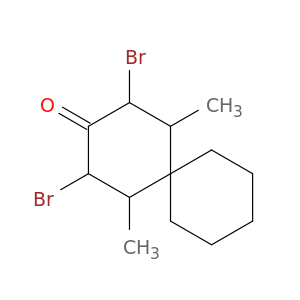 Spiro[5.5]undecan-3-one, 2,4-dibromo-1,5-dimethyl-