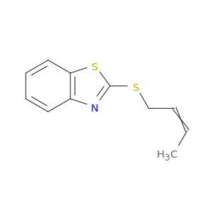 Benzothiazole,2-[(2E)-2-buten-1-ylthio]-