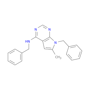 7H-Pyrrolo[2,3-d]pyrimidin-4-amine,6-methyl-N,7-bis(phenylmethyl)-