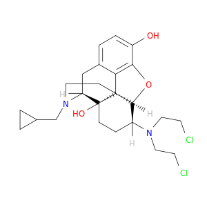 6beta-(Bis(2-chloroethyl)amino)-17-(cyclopropylmethyl)-4,5alpha-epoxymorphinan-3,14-diol