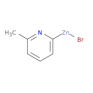 6-甲基-2-吡啶基溴化锌, 0.5M THF溶液, 氩气下用可重封的 CHEMSEAL 瓶包装