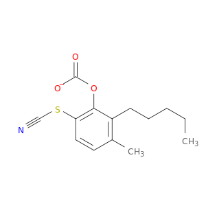 Carbonic acid, pentyl4-thiocyanato-m-tolyl ester (7CI,8CI)