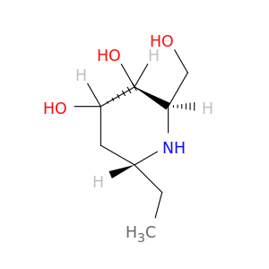 3,4-Piperidinediol, 6-ethyl-2-(hydroxymethyl)-, (2R,3S,4S,6R)-