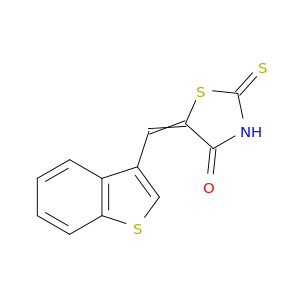 5-(苯并[B]噻吩-3-基亚甲基)-2-噻吩噻唑烷-4-酮