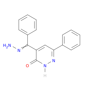 3(2H)-Pyridazinone, 4-(hydrazonophenylmethyl)-6-phenyl-